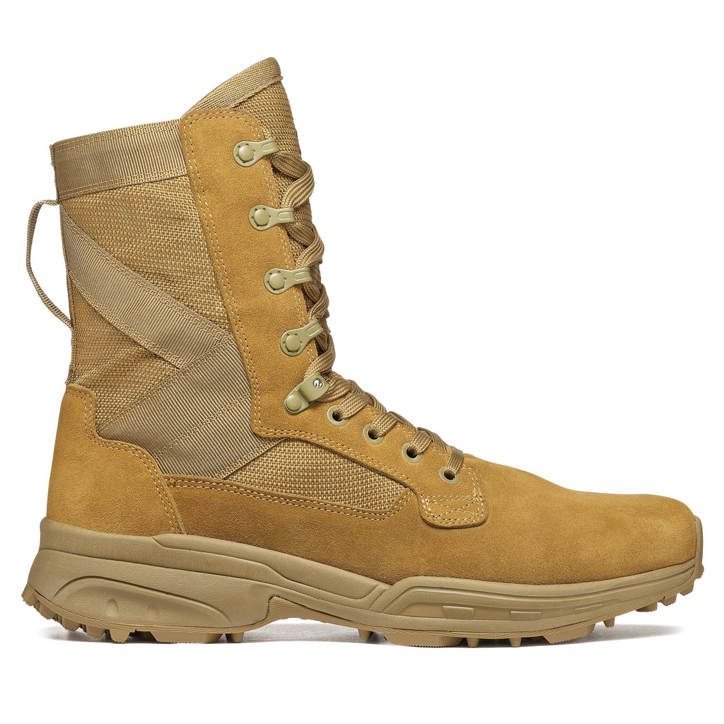 Coyote Suede Combat Boots L6756